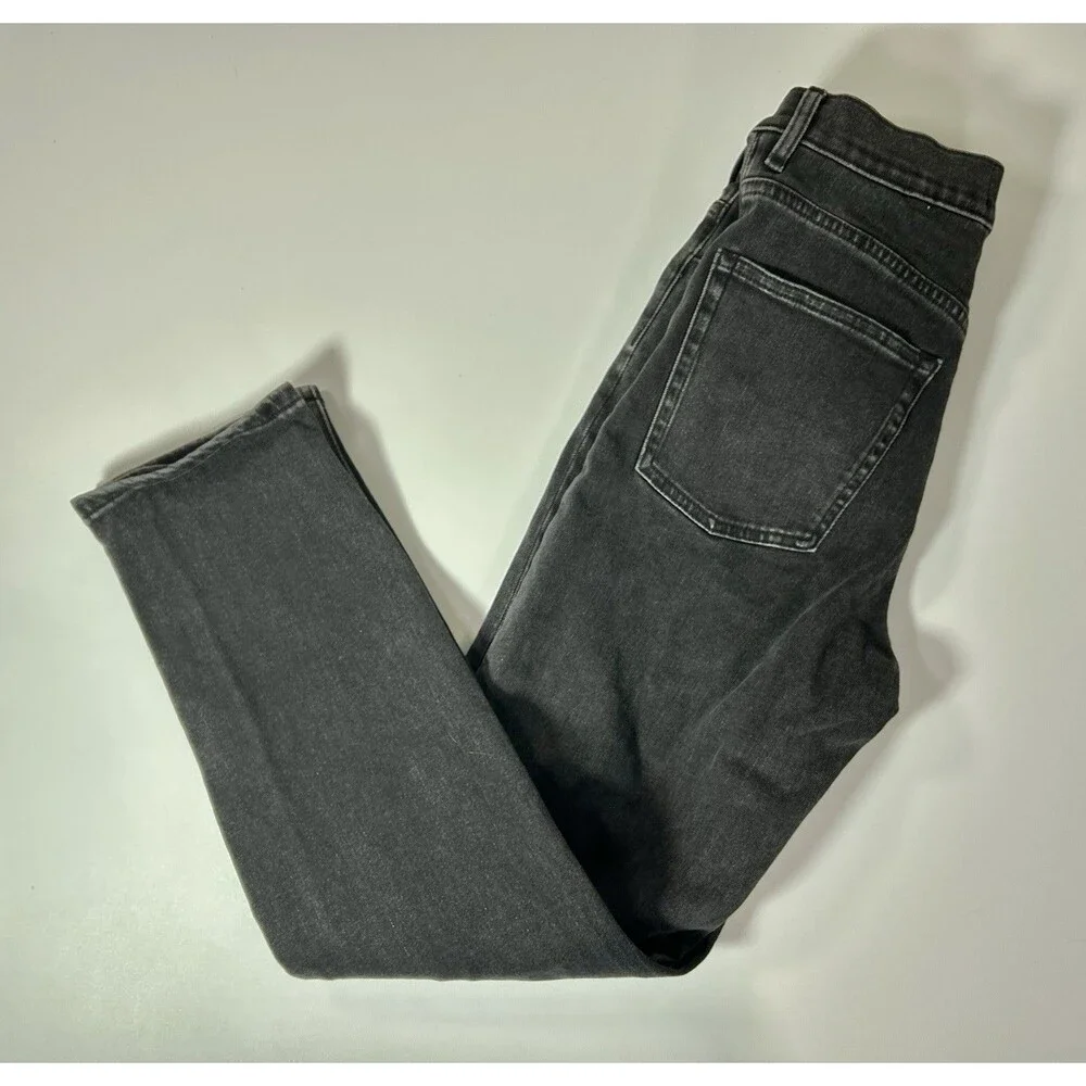 Everlane 28 Regular 90s Cheeky Jean High-Rise Light Black